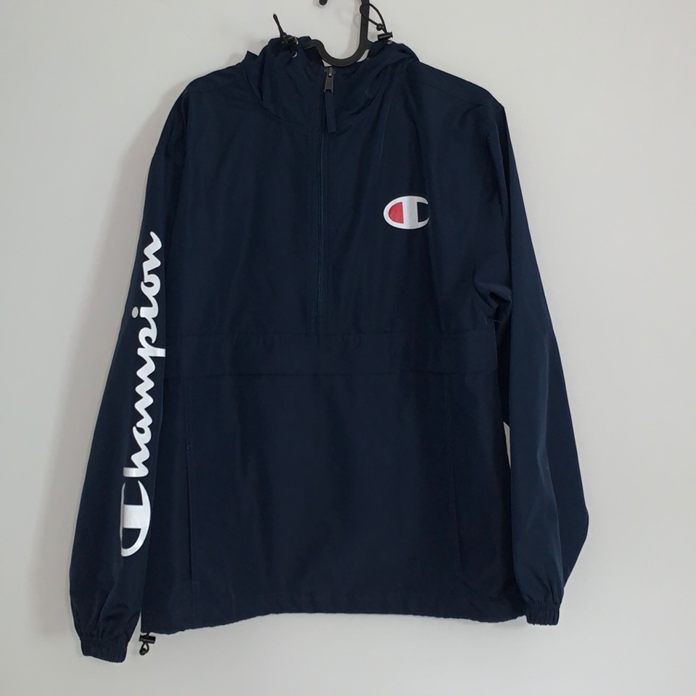 Navy Blue Champion Jacket